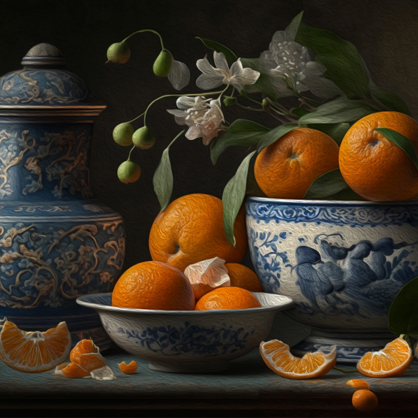 Still Life Mint Decoupage Paper