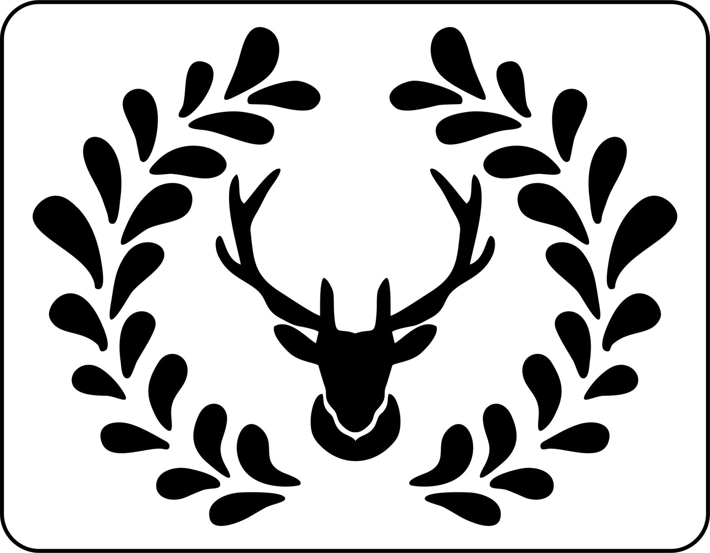 Buck Wreath | JRV Stencils