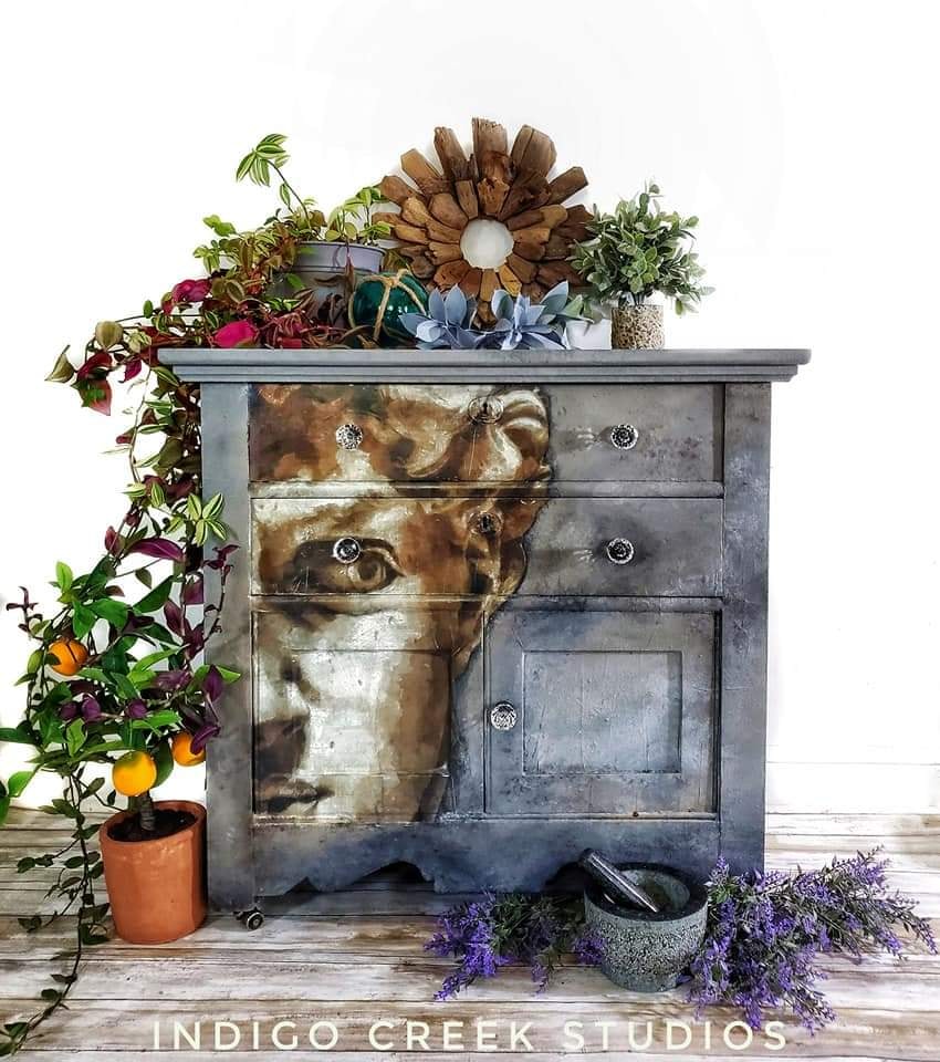 David Mint Decoupage Paper