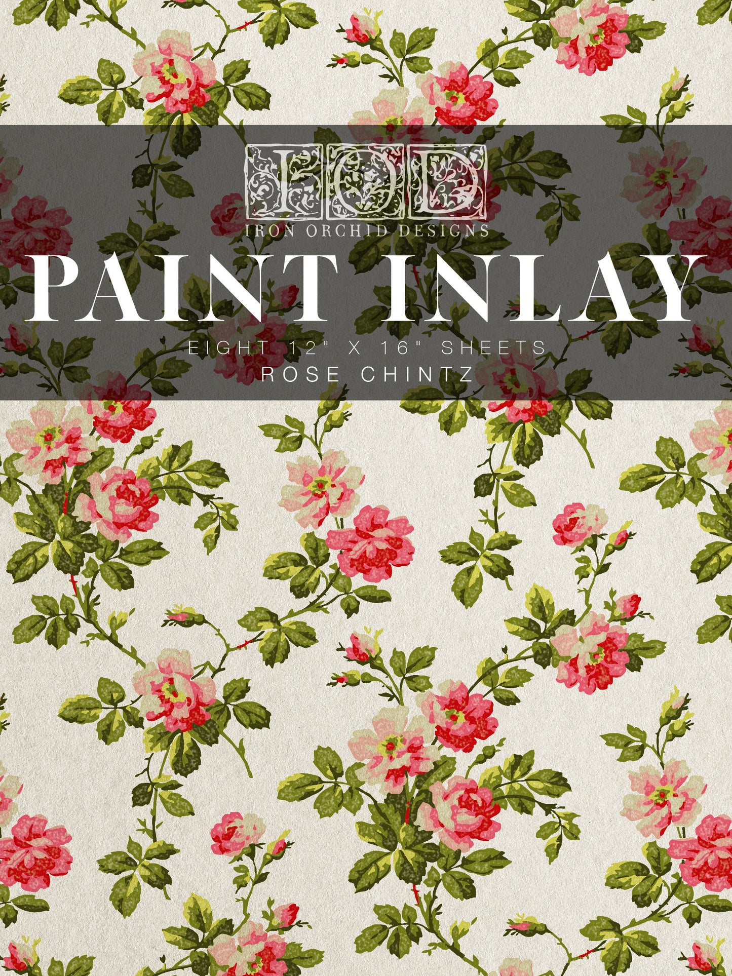 Rose Chintz Paint Inlay