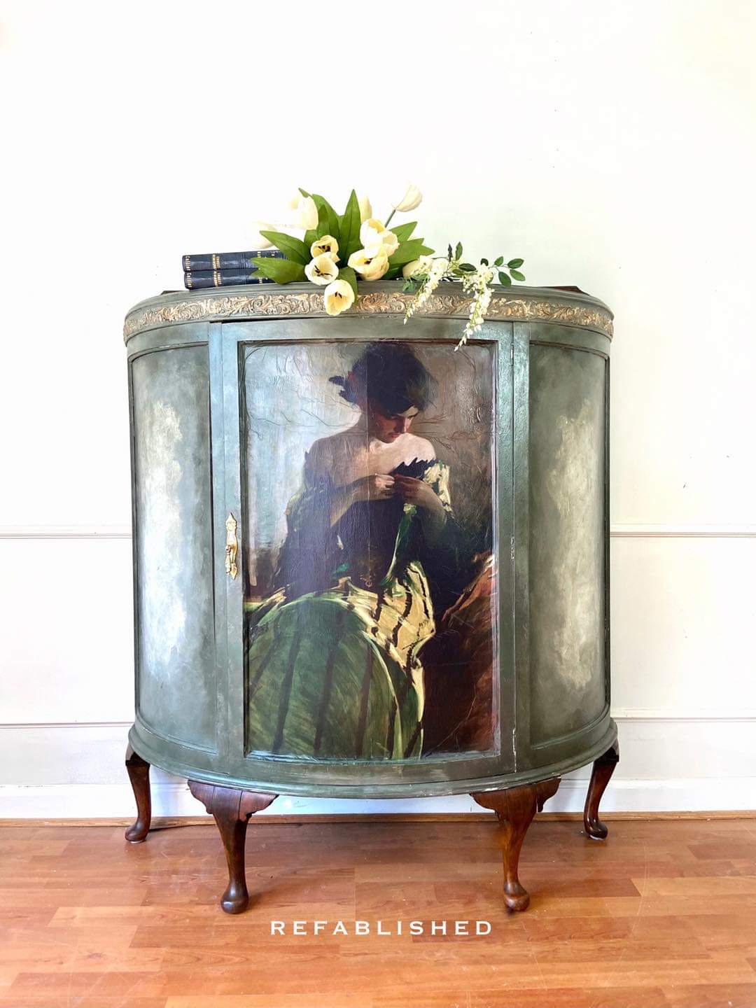 Study in Black & Green Mint Decoupage Paper