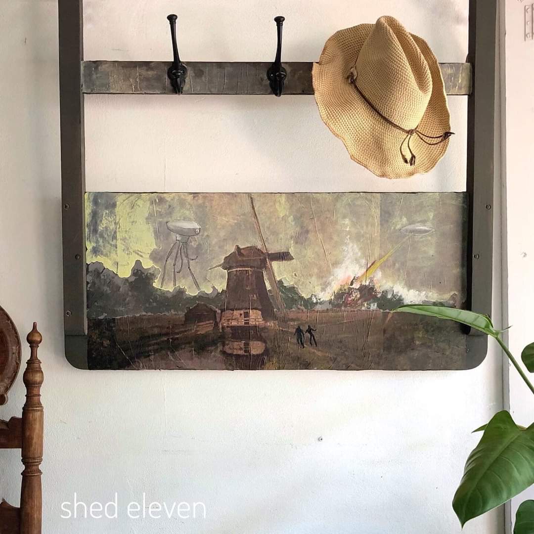 Windmill Mint Decoupage Paper