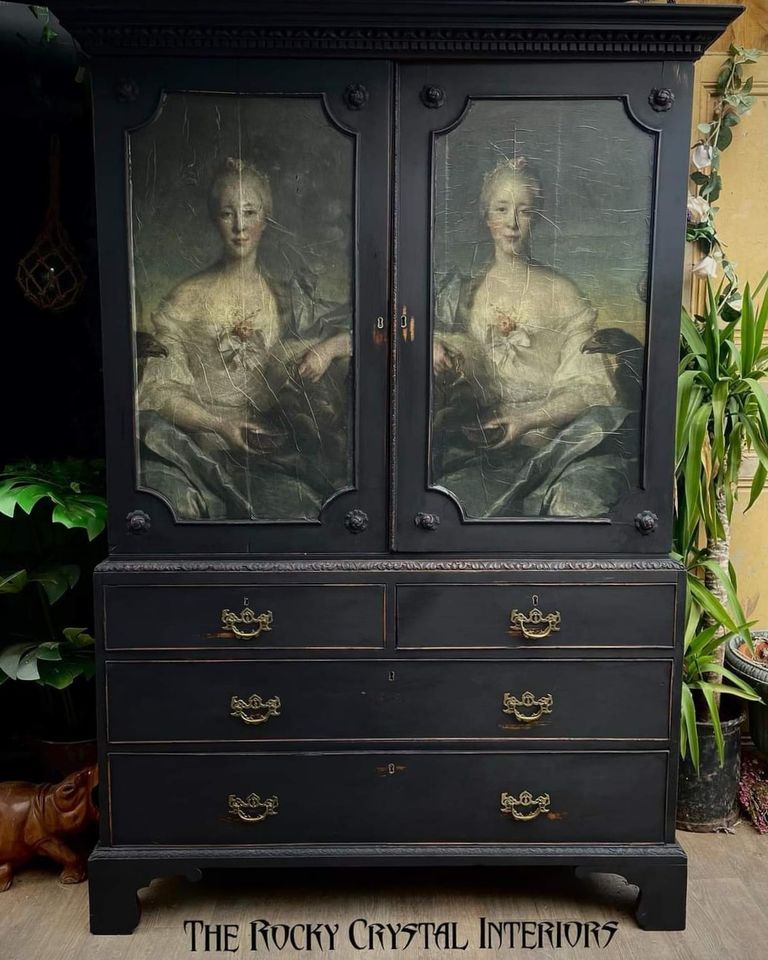 Madame Le Fevre REVERSED Mint Decoupage Paper