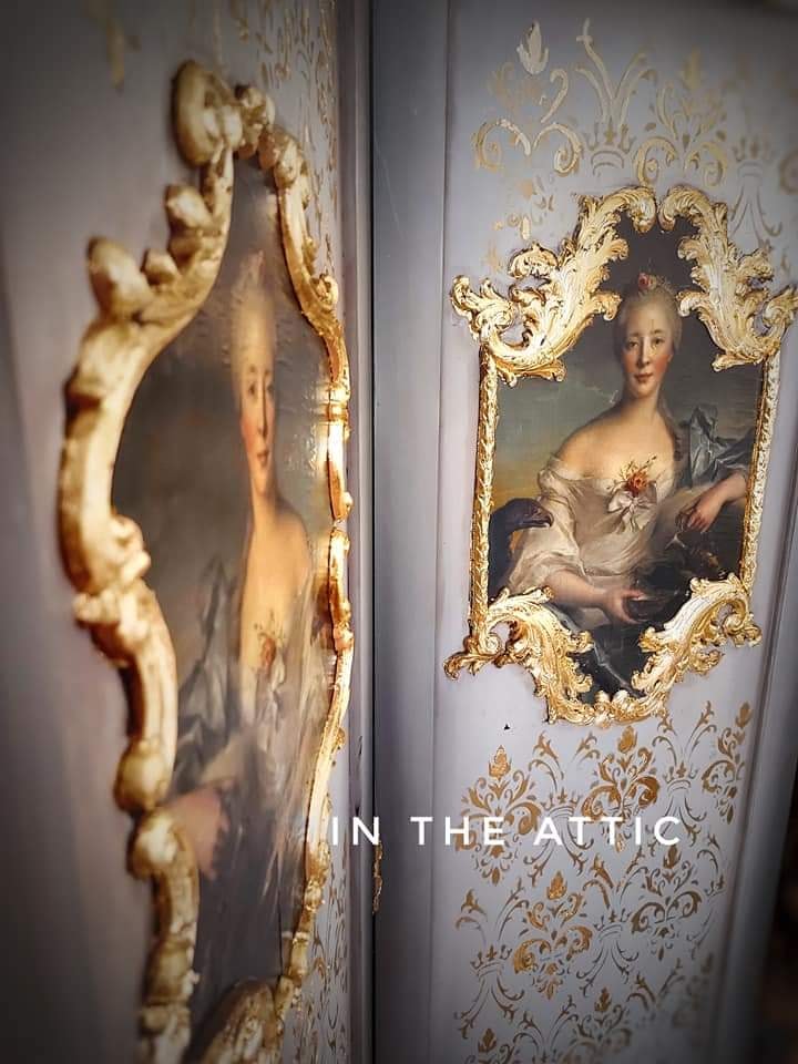 Madame Le Fevre REVERSED Mint Decoupage Paper