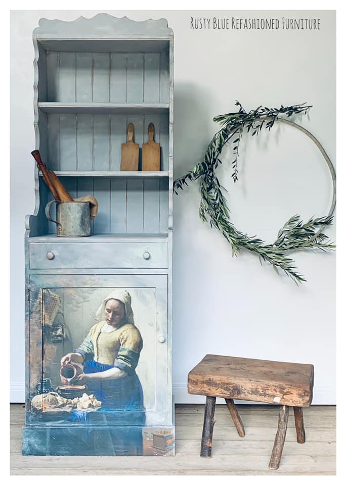 Milkmaid Mint Decoupage Paper