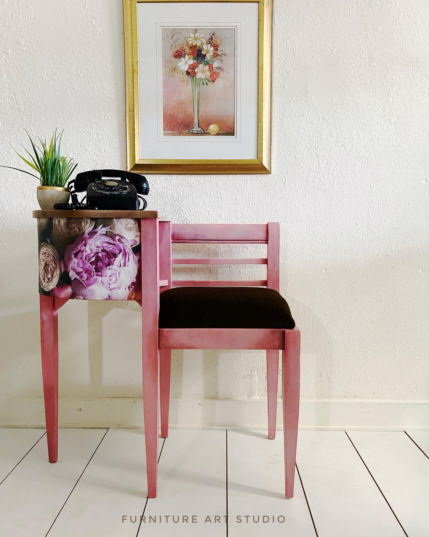 Moody Florals II Mint Decoupage Paper