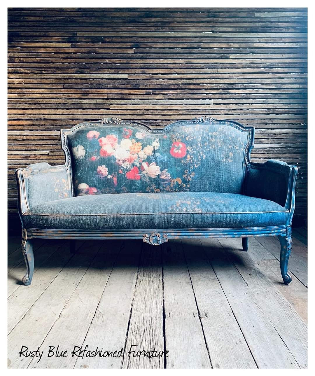 Renaissance Flowers Mint Decoupage Paper