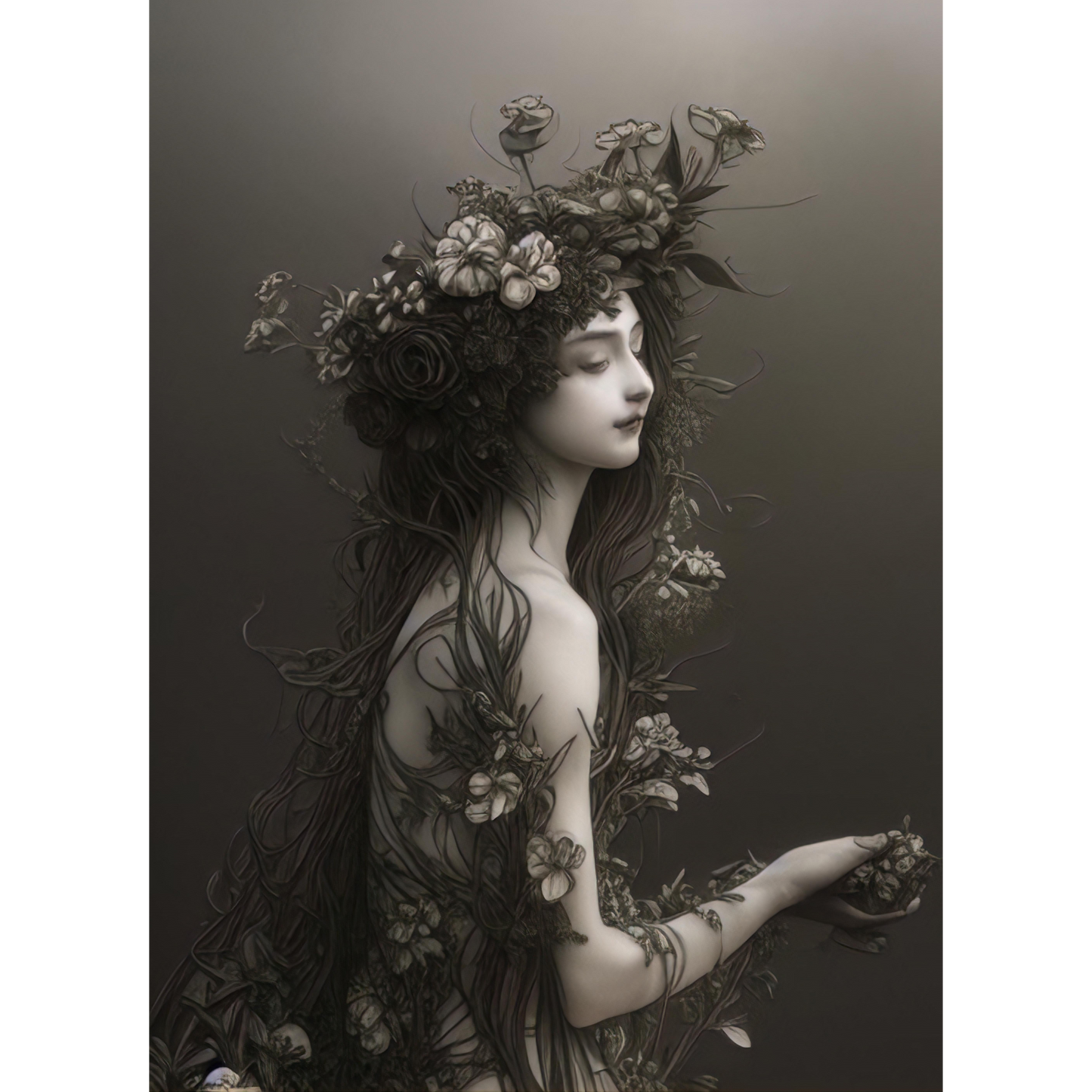 Siren - Mint Decoupage Paper