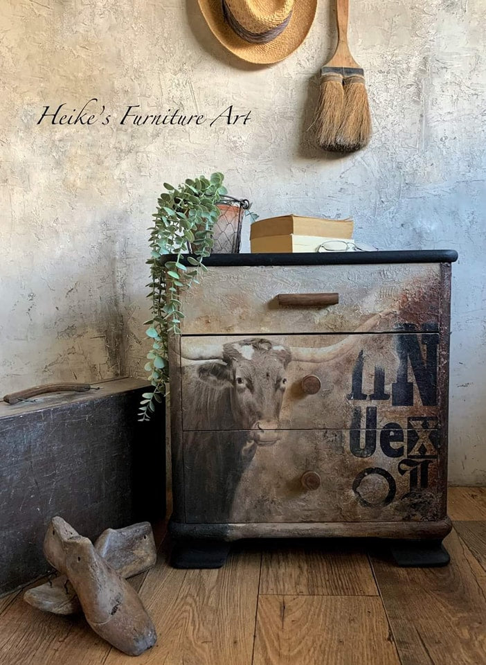 Texas Longhorn Mint Decoupage Paper