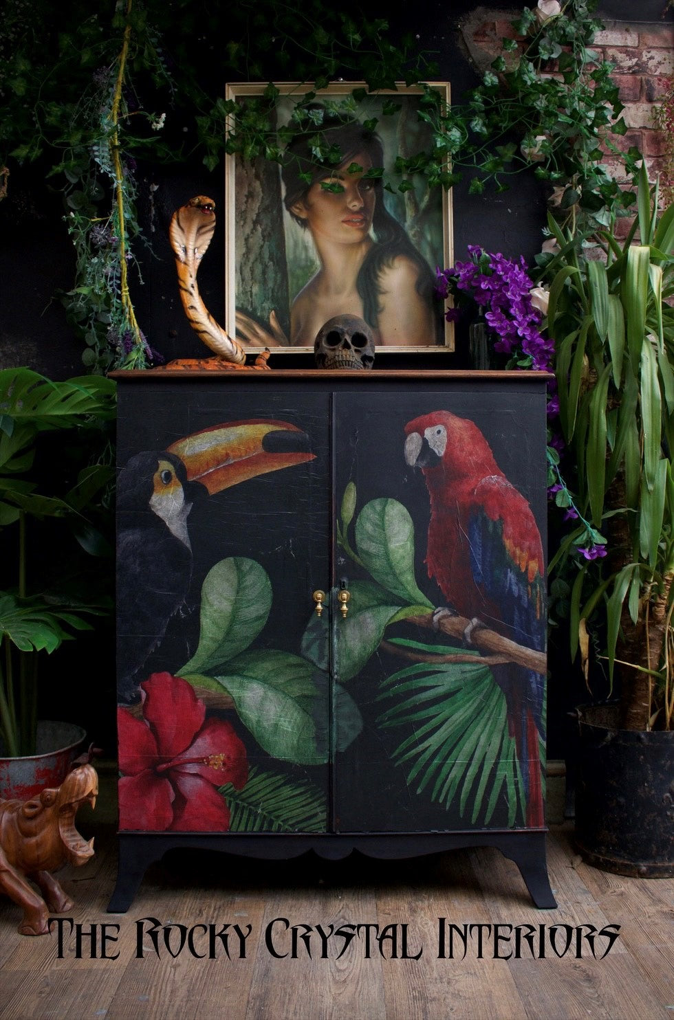 Toucan Mint Decoupage Paper