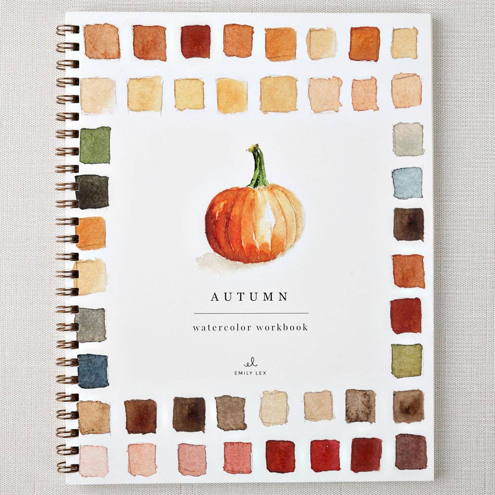 autumn watercolor workbook