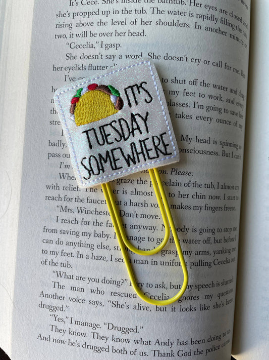 Big paper clip book marks - It’s Tuesday somewhere