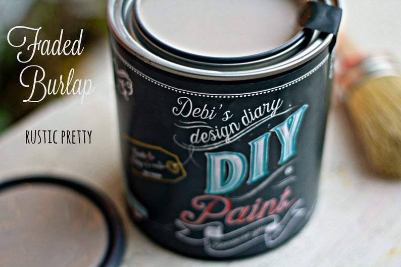 FADED BURLAP - DIY PAINT