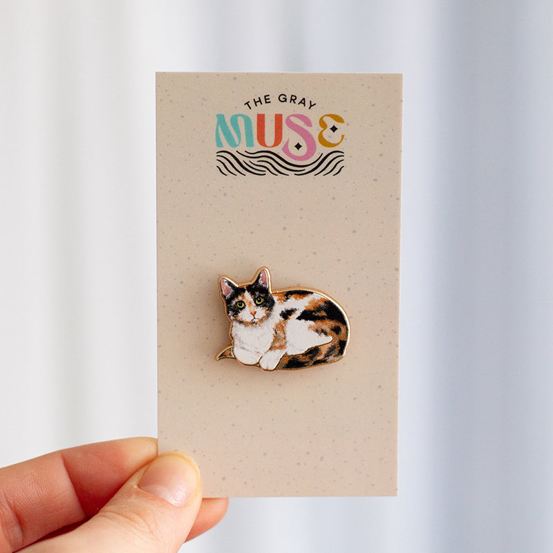 Calico Cat v2 Enamel Pin