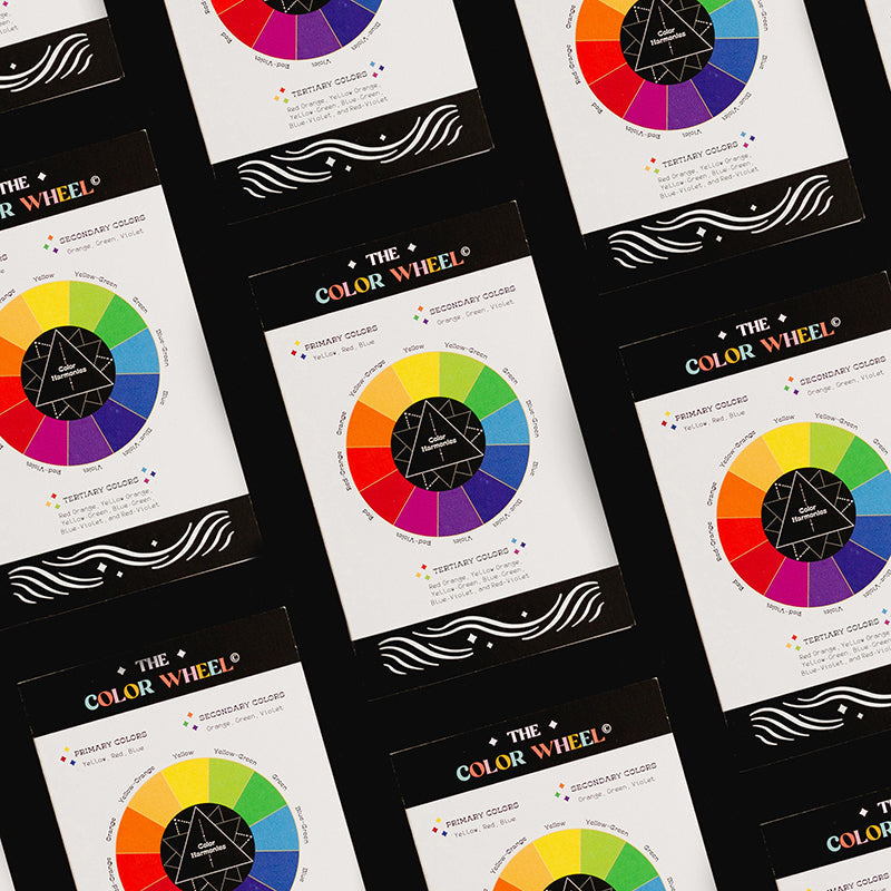 The Original Color Wheel© Interactive Spinner Enamel Keychain (White/Gold) Boxed