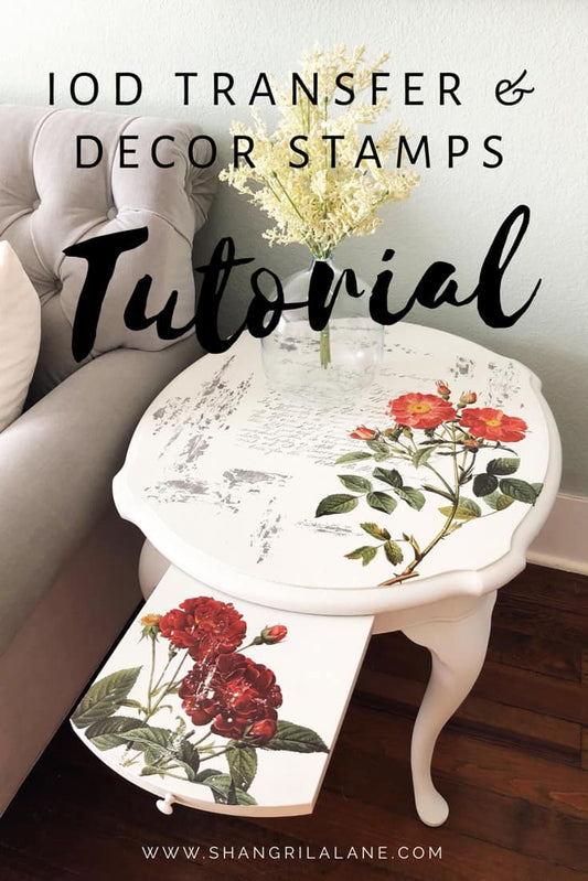 IOD transfer and decor stamps tutorial
