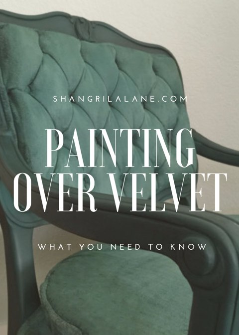 The Trick To Painting Over Velvet