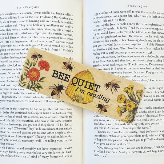 Bee Quiet... I'm Reading | Bookmark