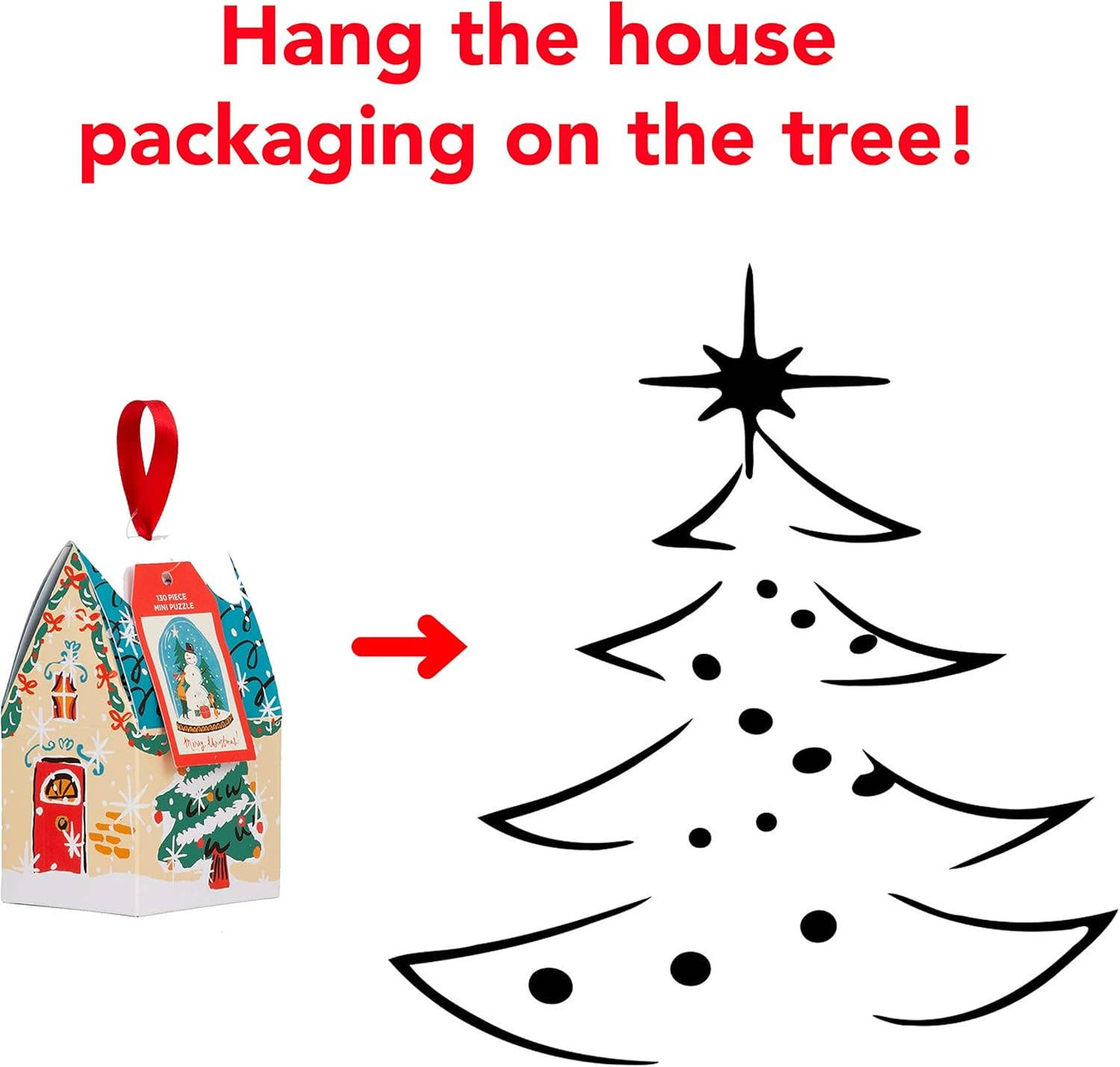 Snow Globe Mini Puzzle Ornament