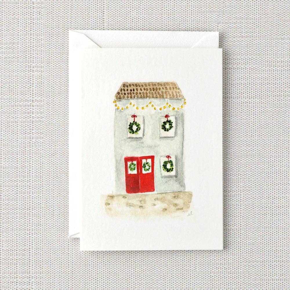 red door house mini notecard