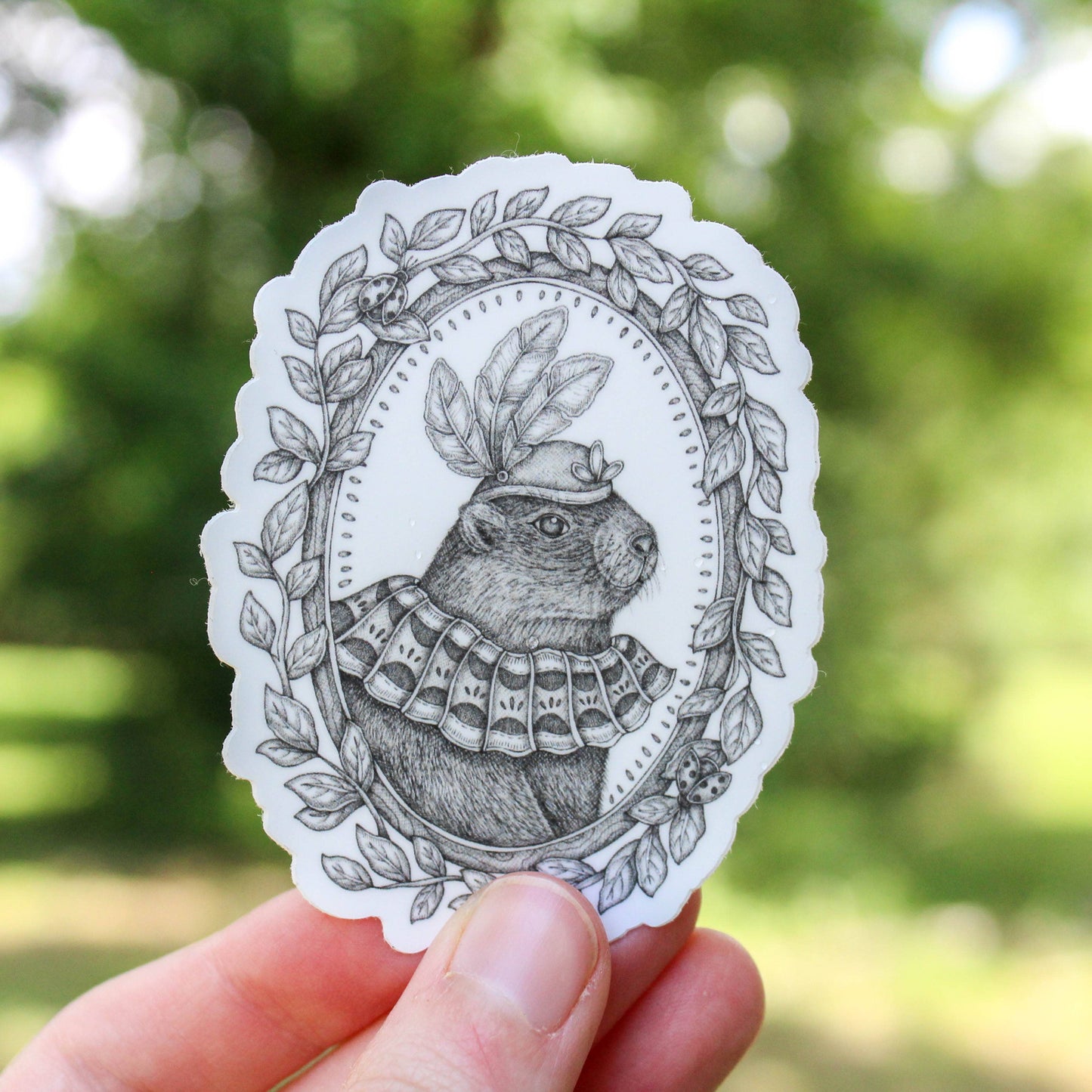 Lady Barnaby | Groundhog Marmot Vinyl Sticker