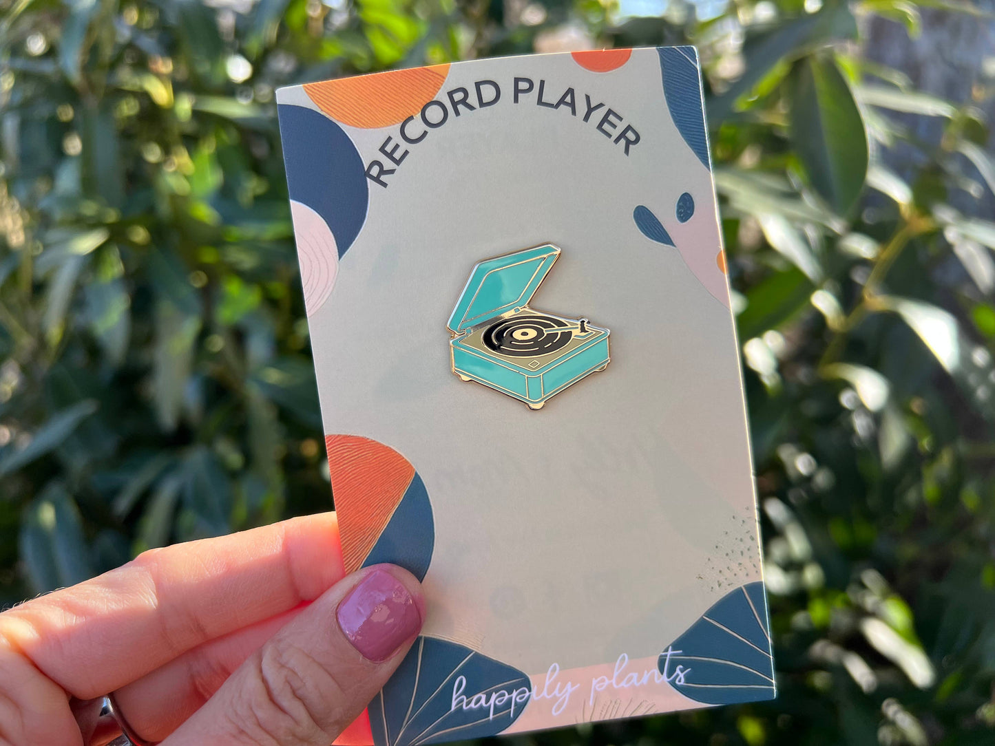 Retro Record Player Pin
