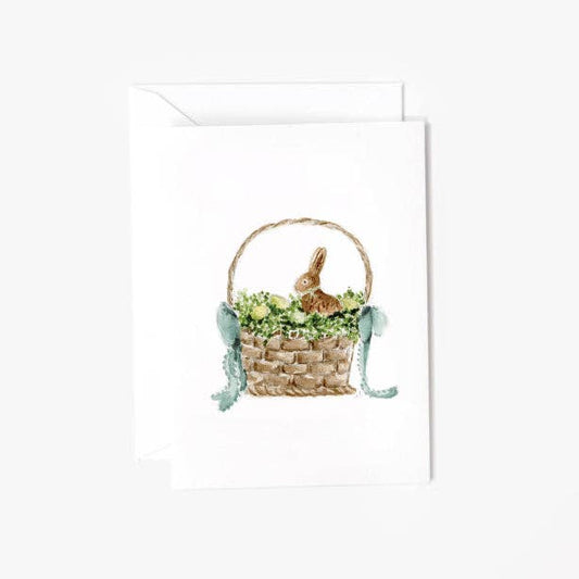 Easter basket mini enclosure notecard
