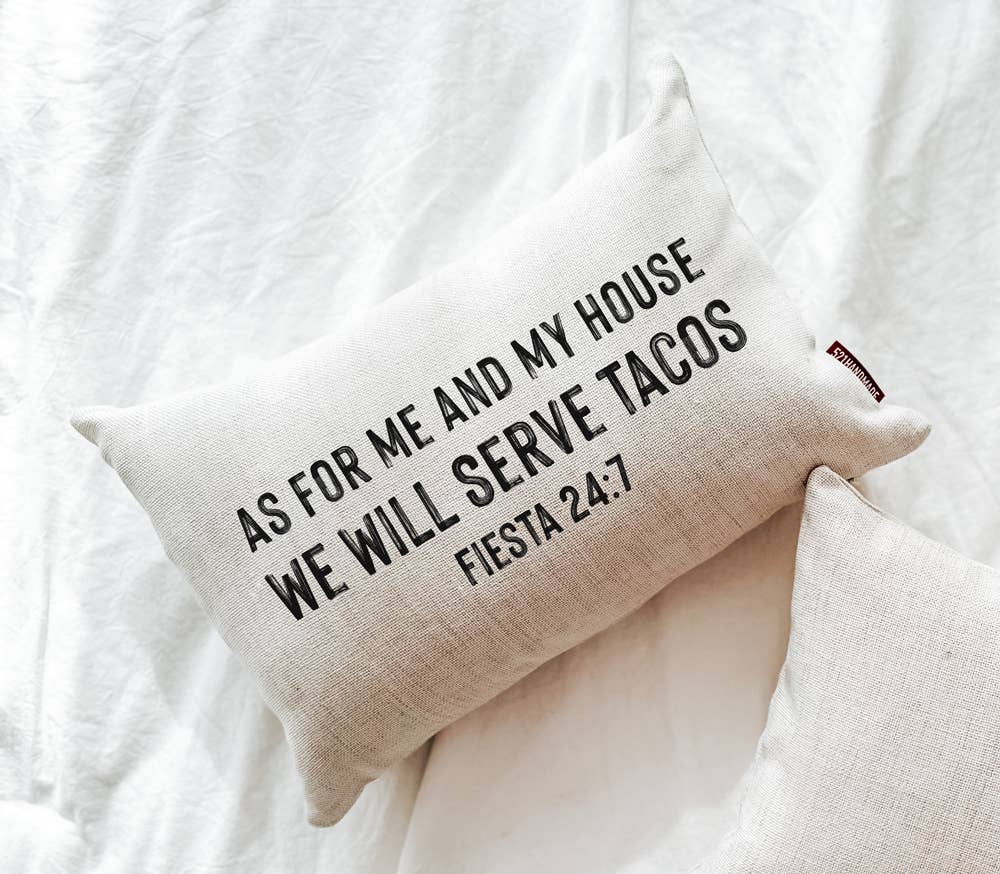 Tacos 24:7 Throw Pillow