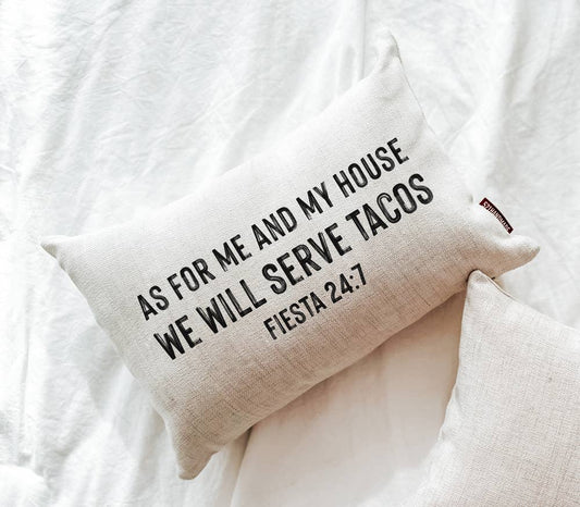Tacos 24:7 Throw Pillow