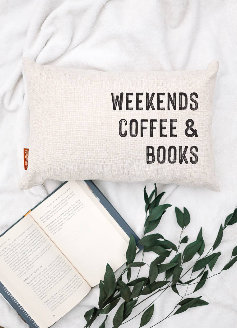 Weekends, Coffee, and Books Pillow