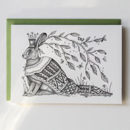 The Flowering Hare | Greeting Card