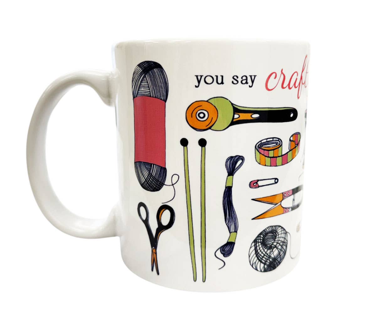Crafty Bitch l Knitter l Yarn l Sew Mug