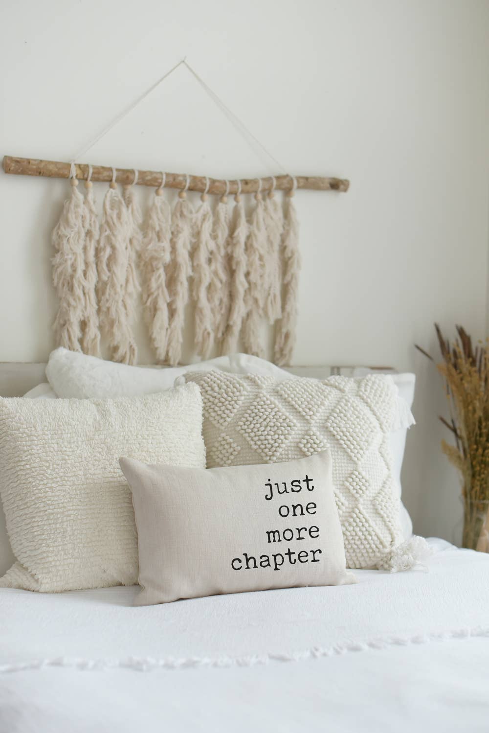 Just One More Chapter Pillow, Book Pillow, Reading Gift