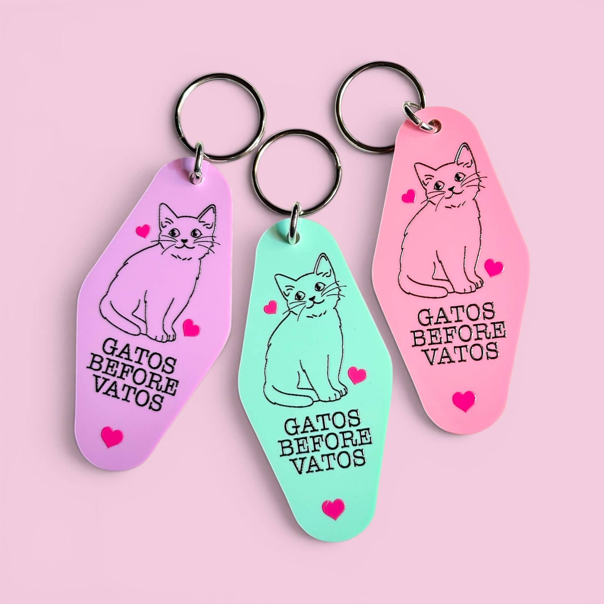 Gatos Before Vatos - Keychain