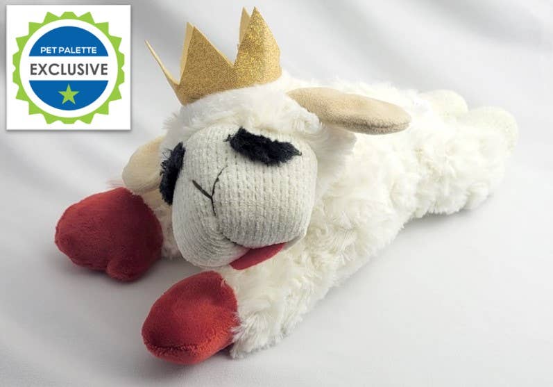 Lamb Chop with Crown Medium 10.5" Plush Dog Toy
