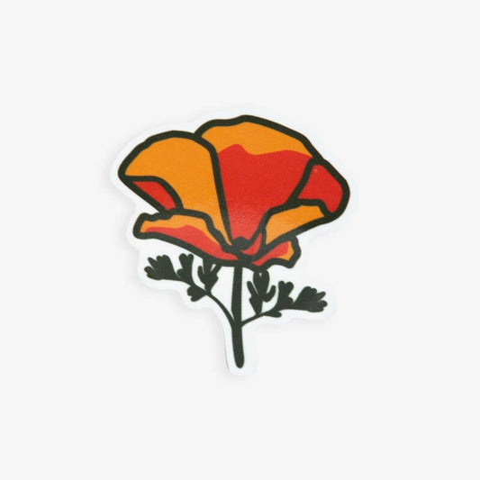 California Poppy Sticker