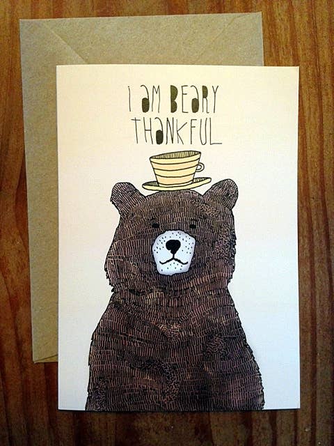 Beary Thankful - Thank You Card