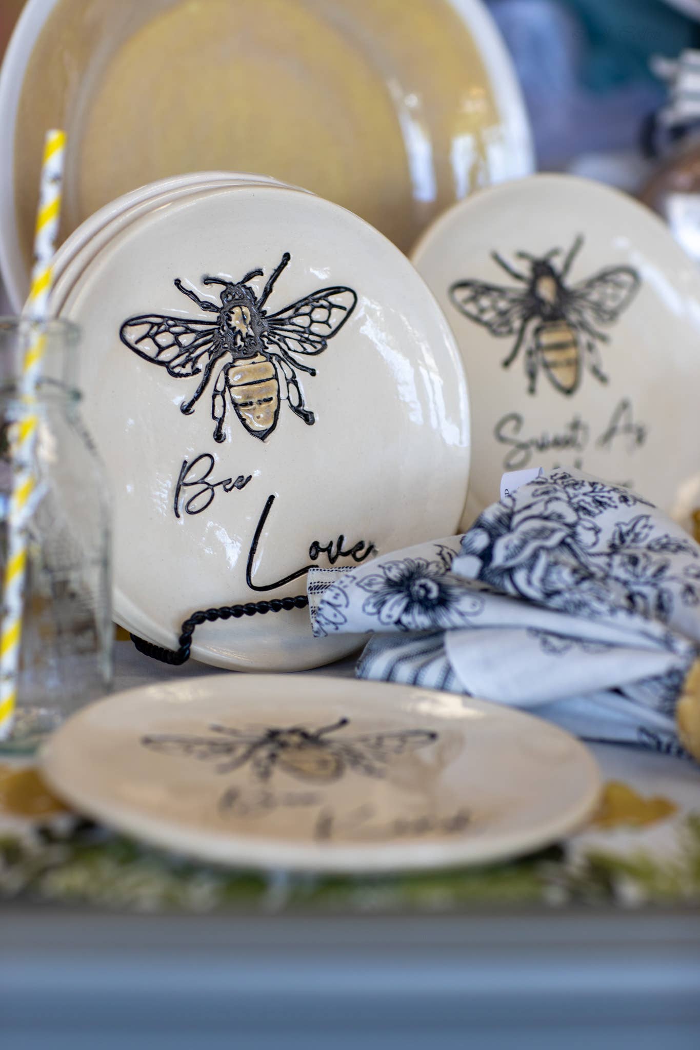 Ceramic Bee Plate