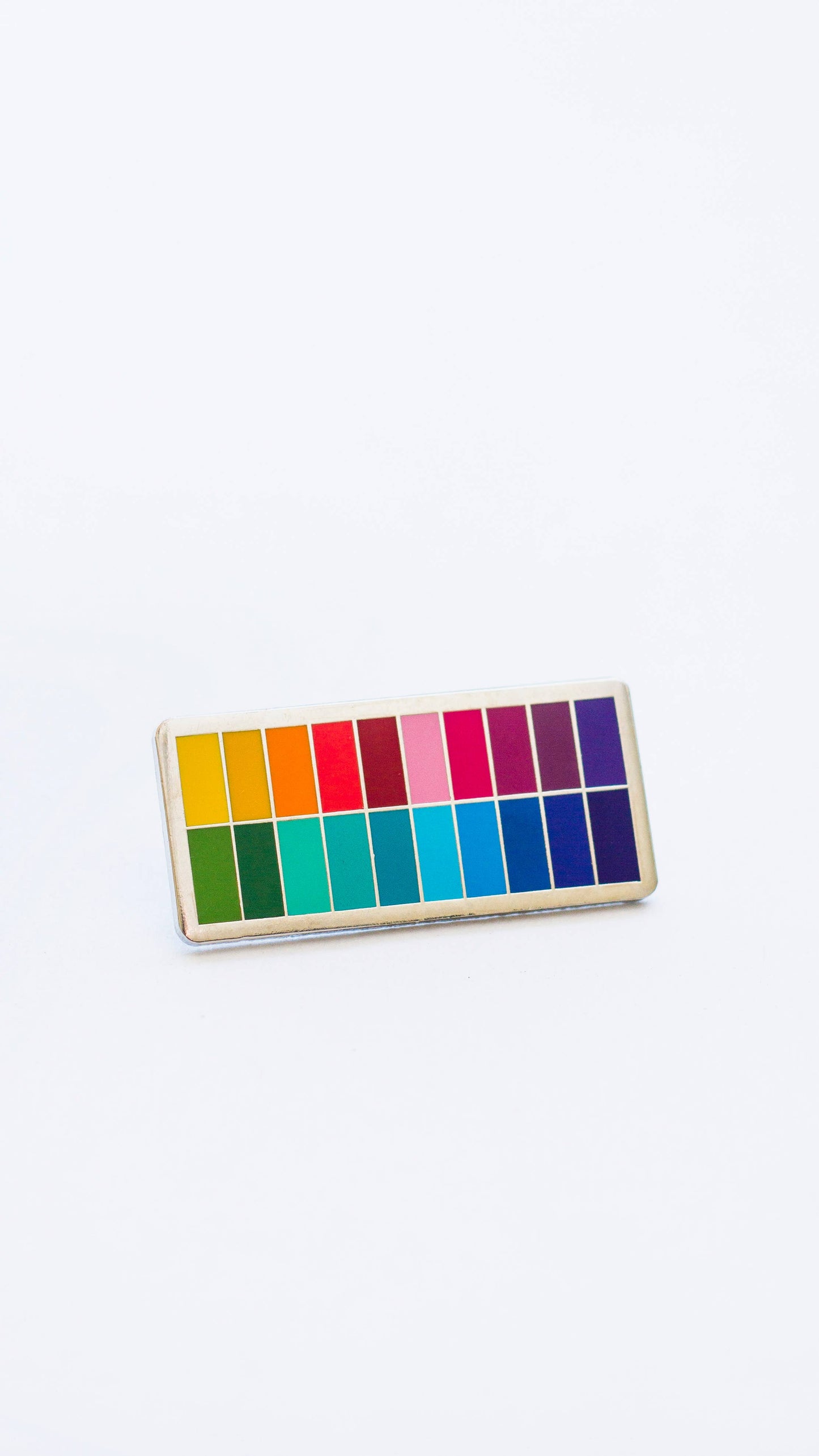 Slim Color Palette Enamel Pin, Watercolor, Painting, Artist
