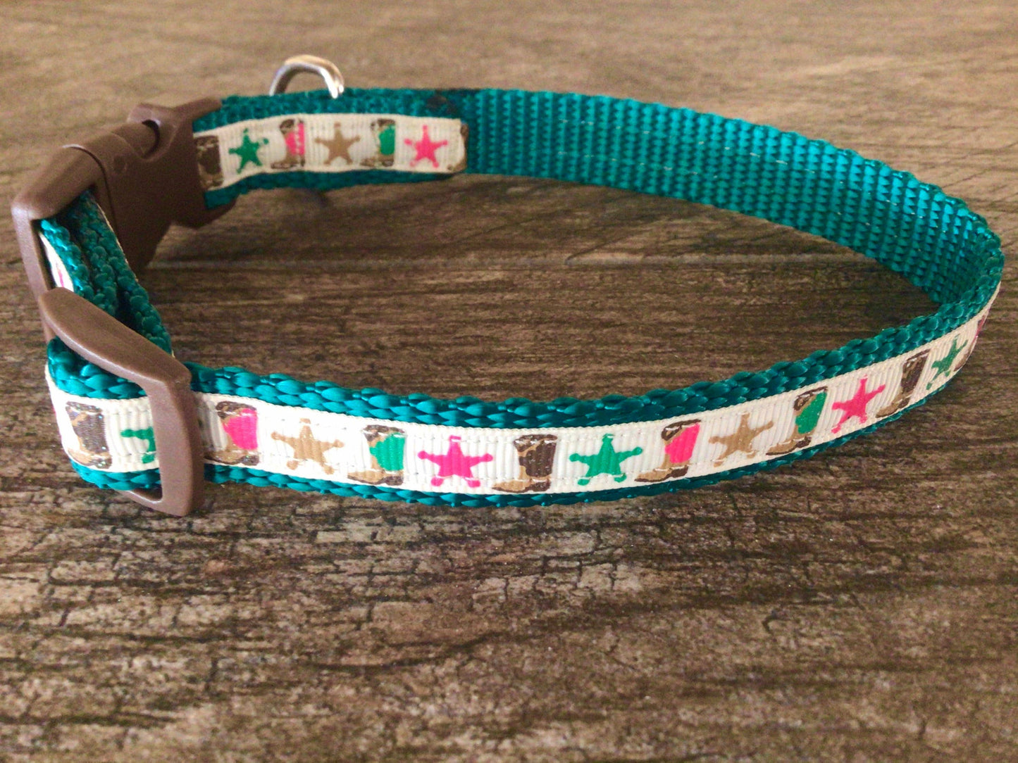 Cowboy Boots Dog Collar