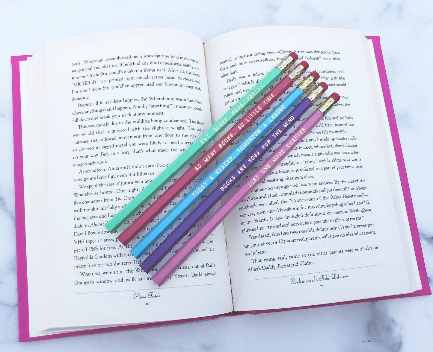 Book Lover Pencil Set