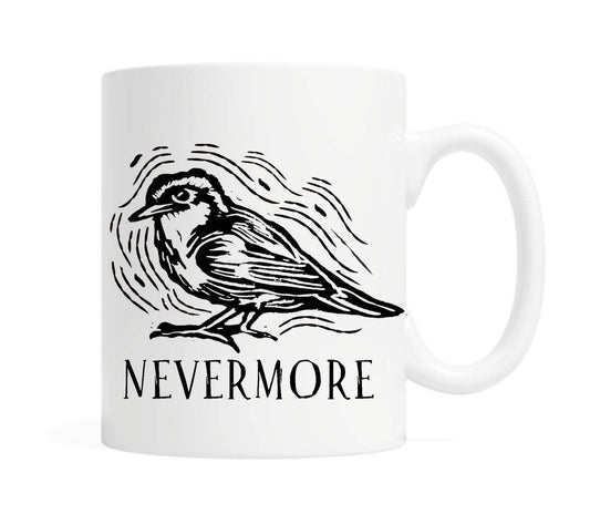 Quoth The Raven Nevermore Poe Coffee Mug