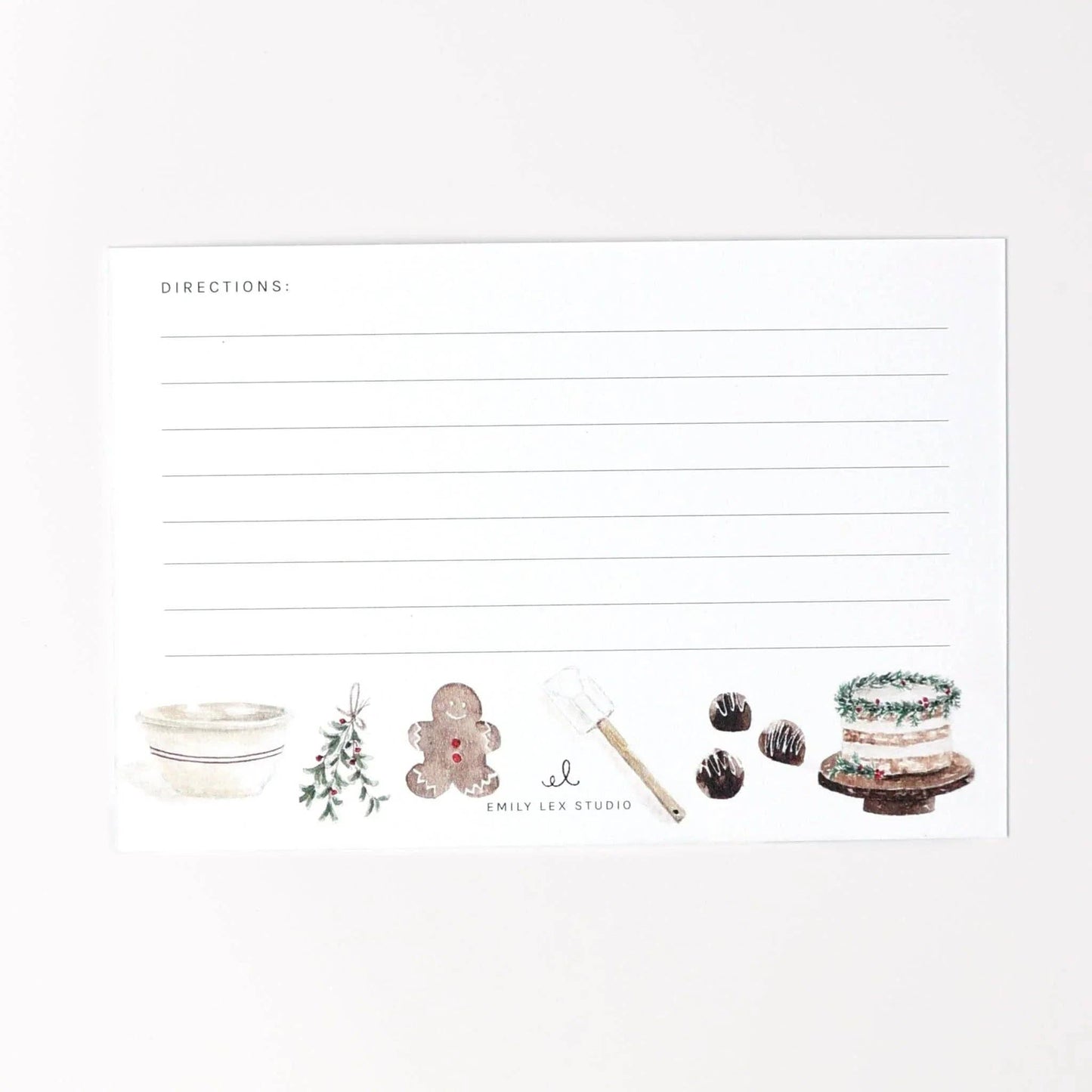 Christmas baking recipe cards