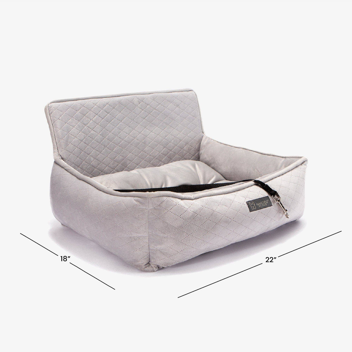 Dog Car Seat Gray Medium
