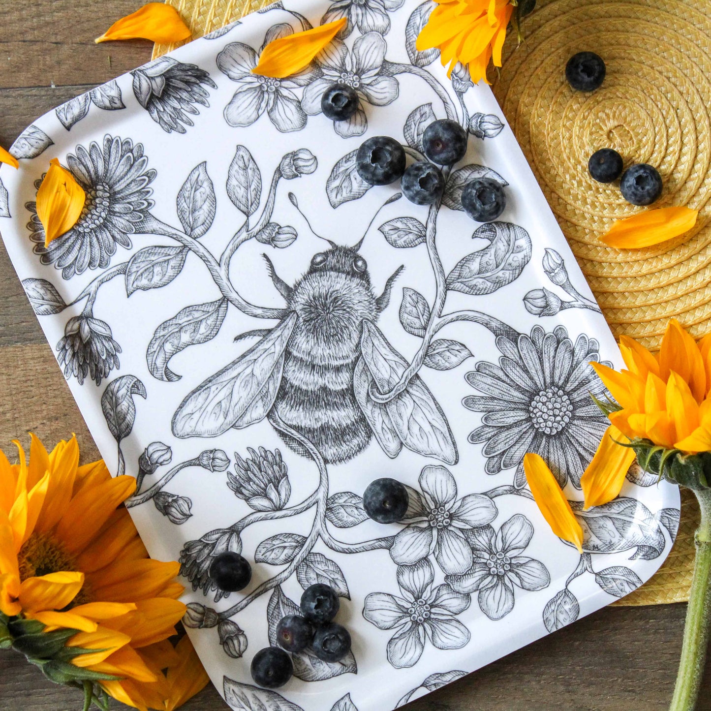 Bee Birch Tray