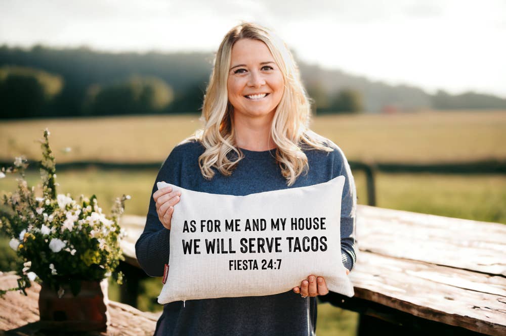 Tacos 24:7 Throw Pillow