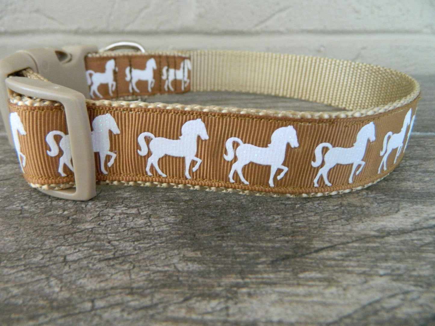 Horse Theme Dog Collar