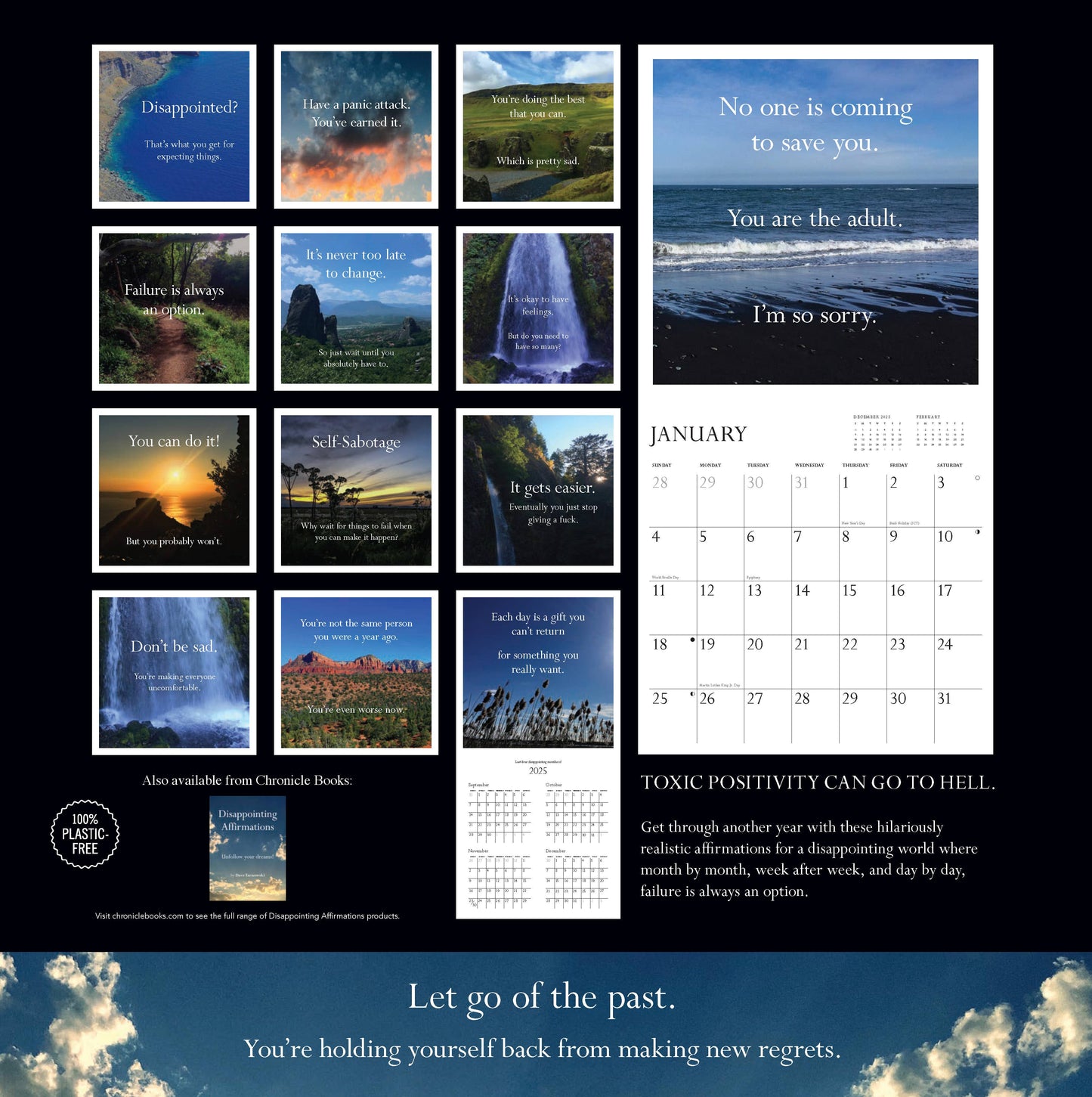 Disappointing Affirmations 2026 Wall Calendar