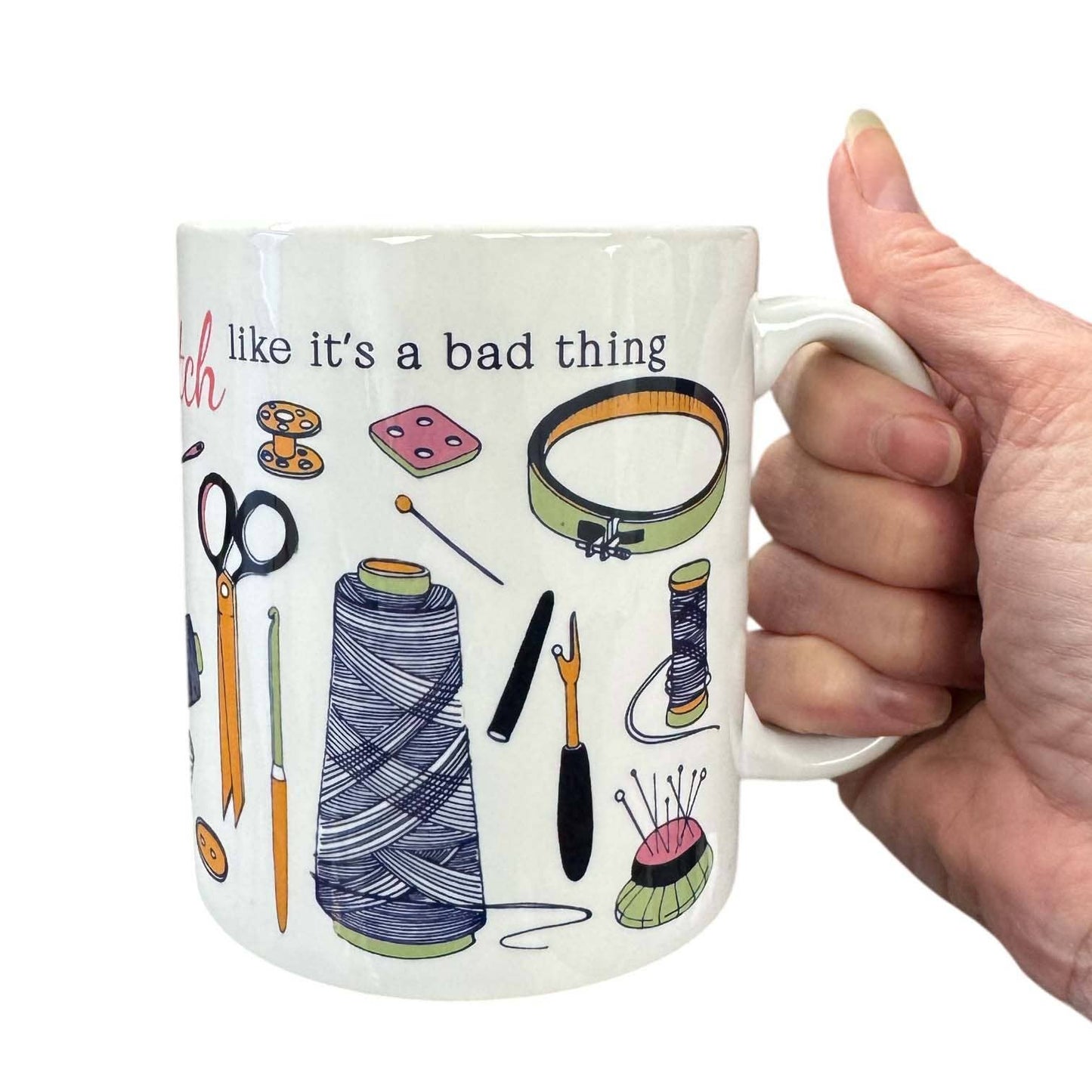 Crafty Bitch l Knitter l Yarn l Sew Mug