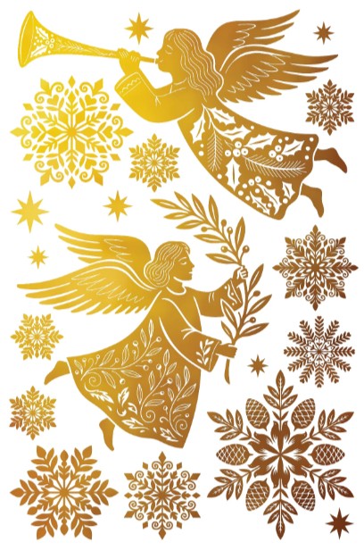 Angels Sing Gilded IOD Transfer 8"x12" Pad (8 Sheets)